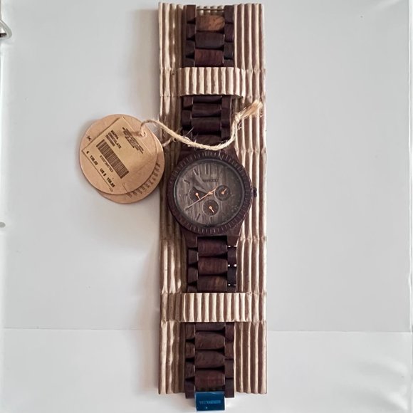 WeWood Chocolate Kappa Watch NIB - Picture 4 of 8
